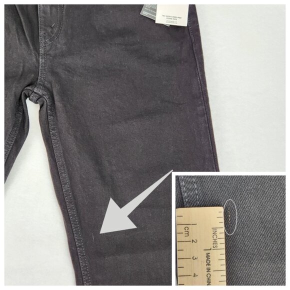 Re/Done Womens Originals 70s Low Rise Bell Bottom Jeans Size 29 Black New - Picture 11 of 14